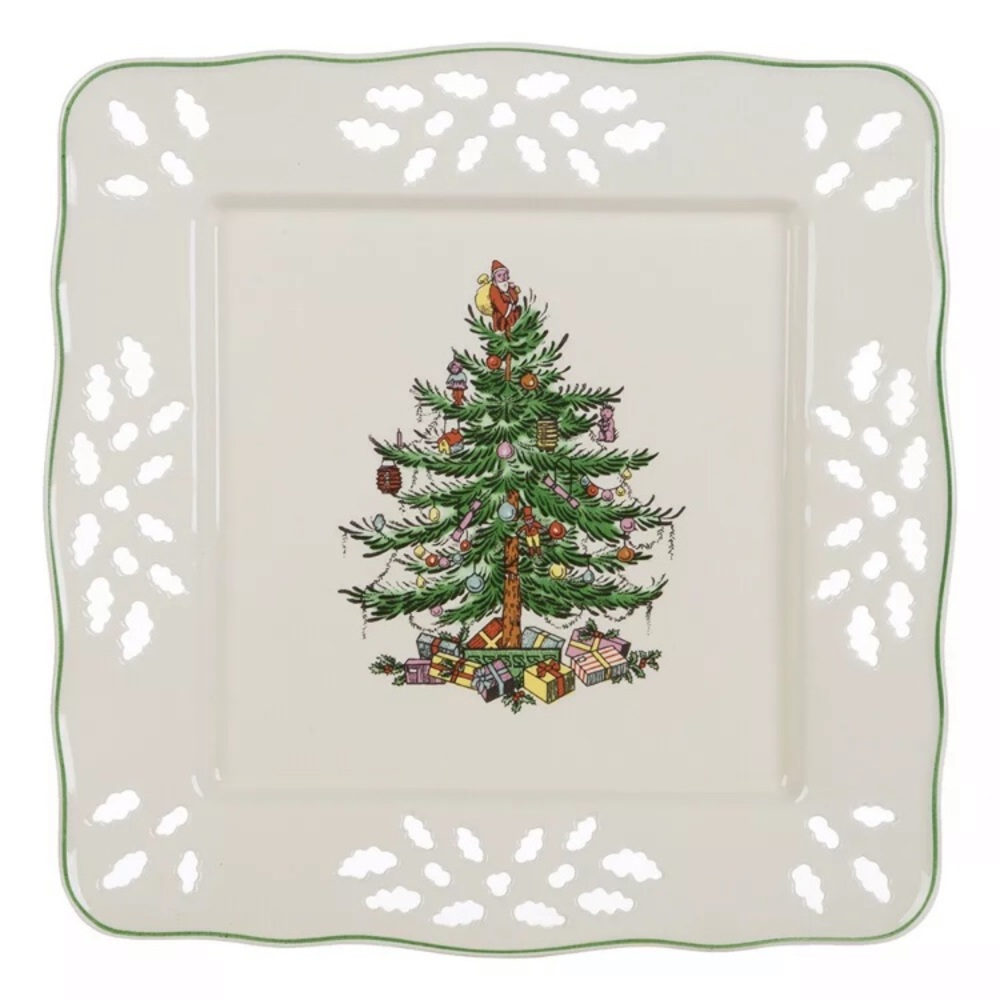 Spode Christmas Pierced Tray Collectable Holiday